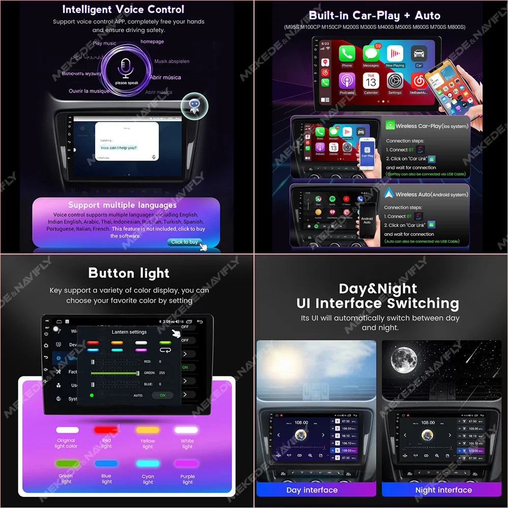 NaviFly 9-10" Universal Car Multimedia Player