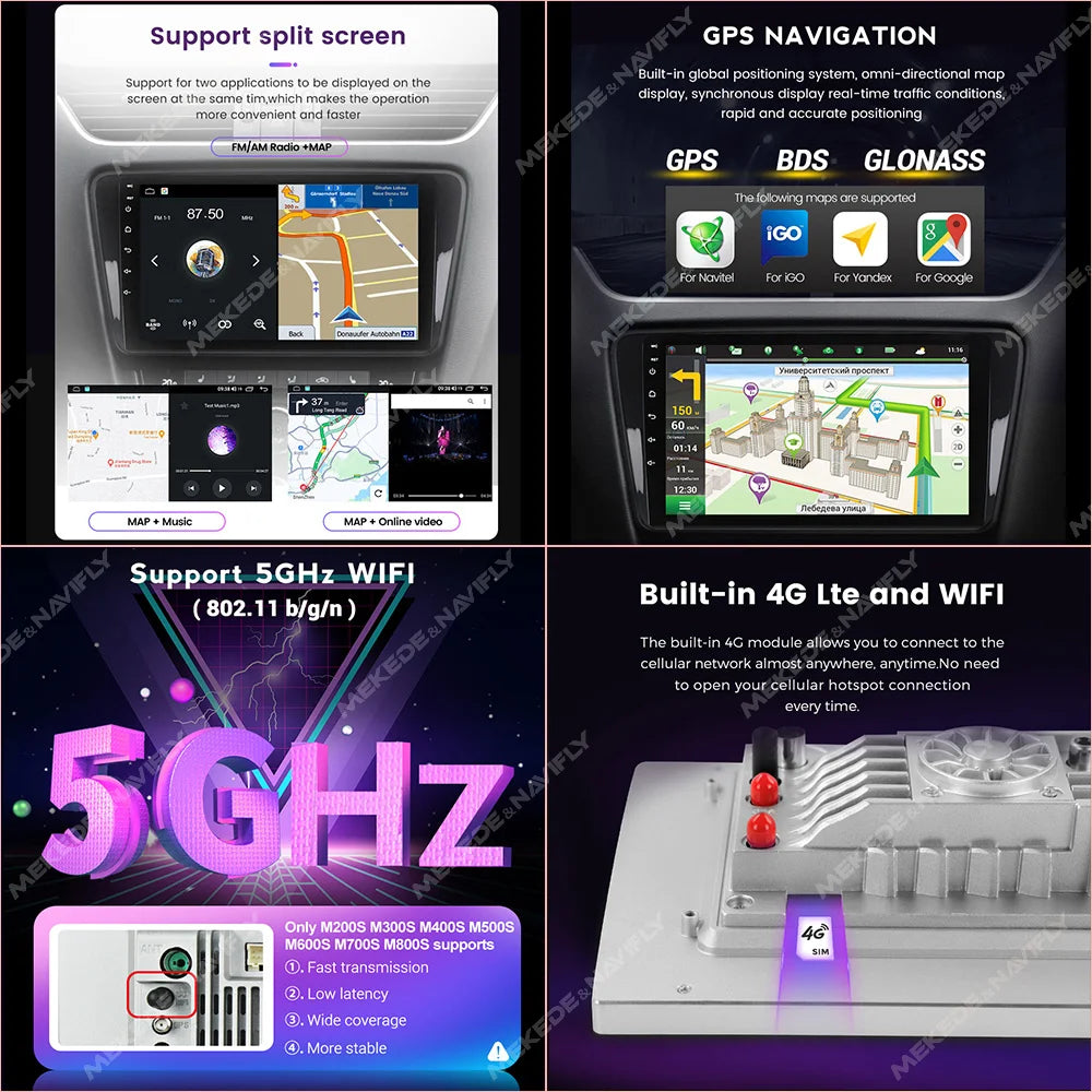 NaviFly 9-10" Universal Car Multimedia Player