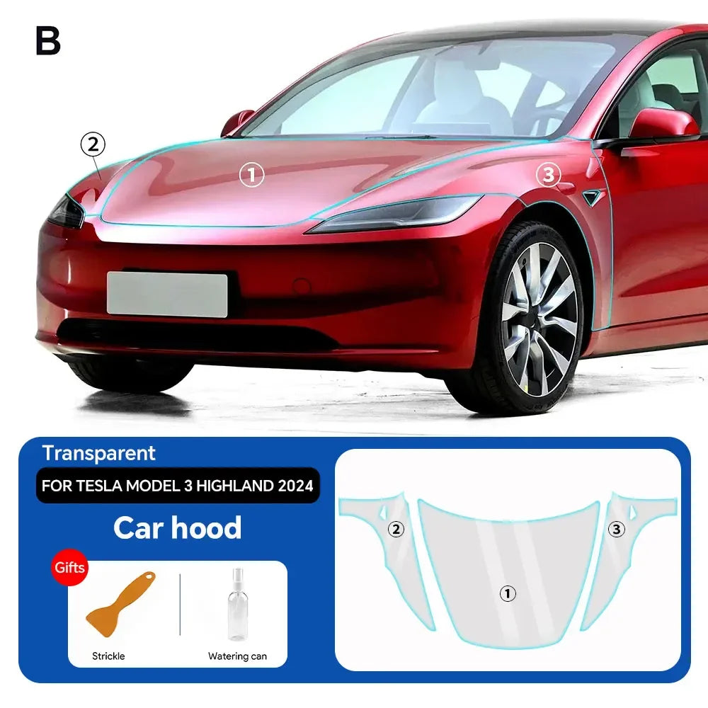 Tesla Model 3 2024 Clear PPF Kit