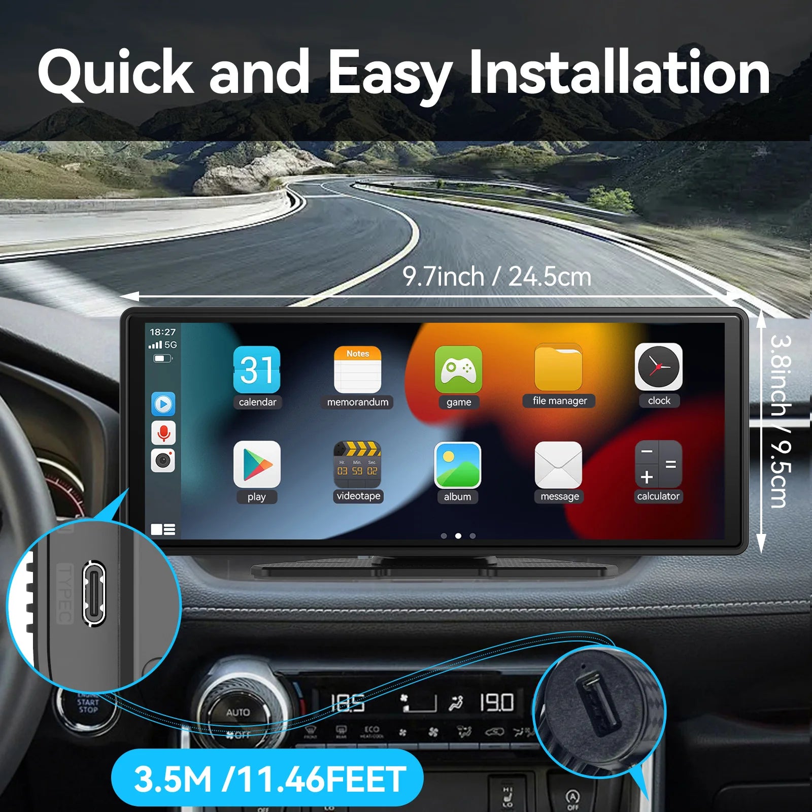 Wireless CarPlay Touchscreen Adapter