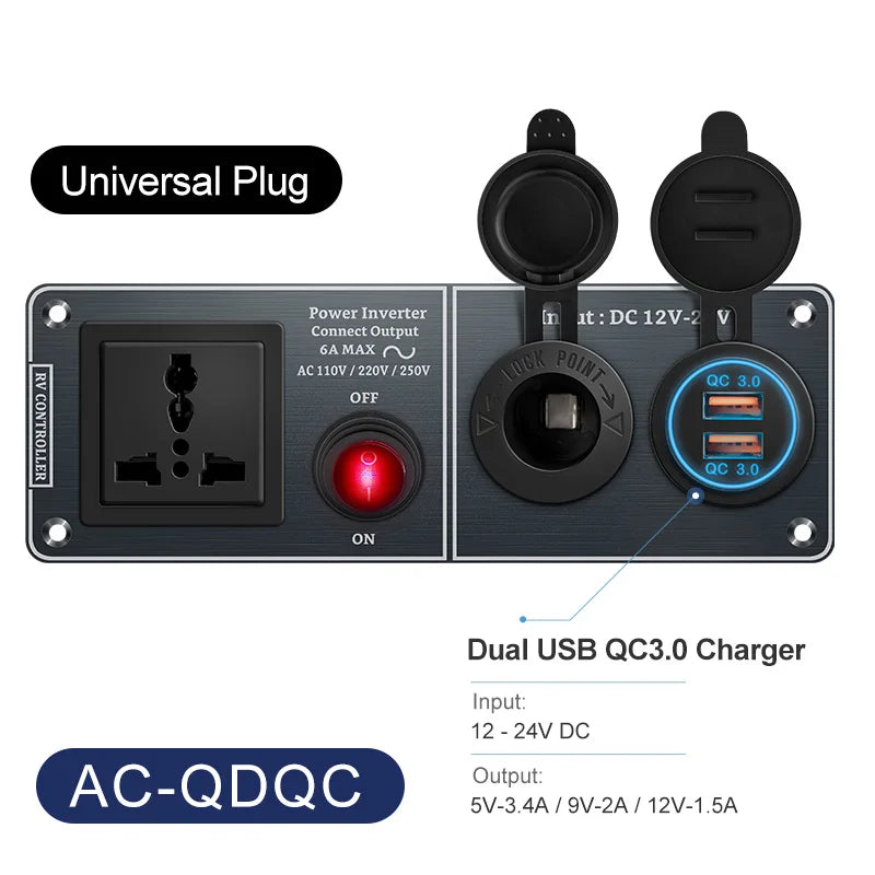 Dual USB Car Inverter Charger