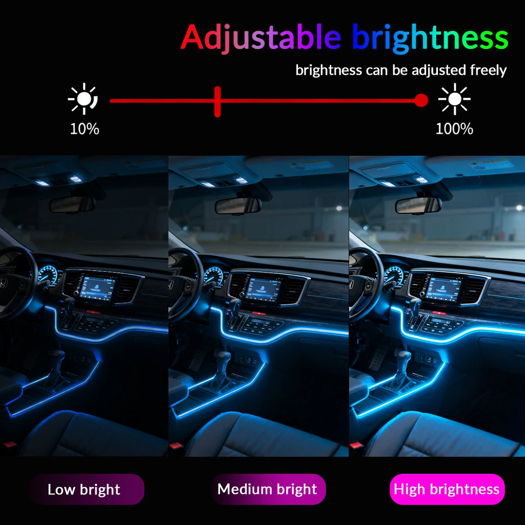 App-Controlled Car Ambient LED Strip