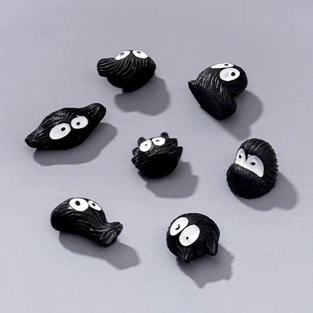 15pcs Cute Little Coal Ball Black