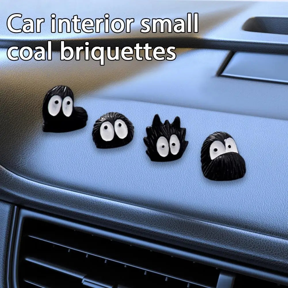 15pcs Cute Little Coal Ball Black