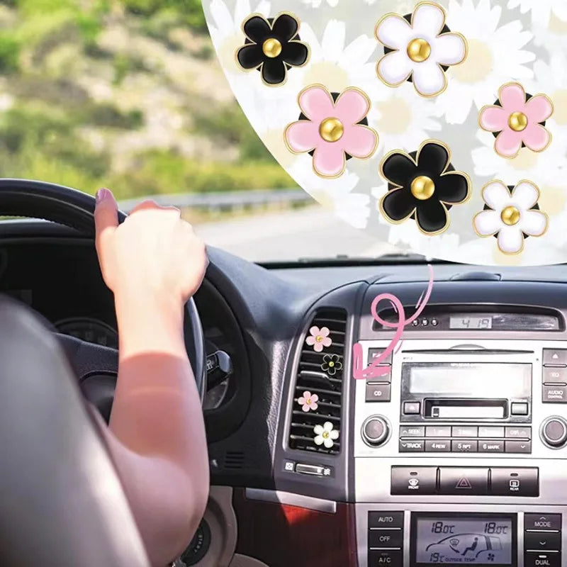 Daisy Car Vent Aromatherapy Clips