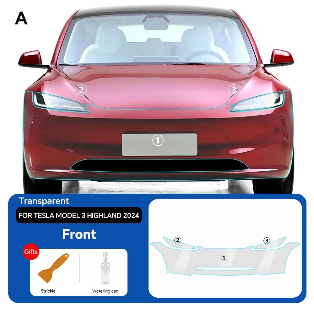 Tesla Model 3 2024 Clear PPF Kit