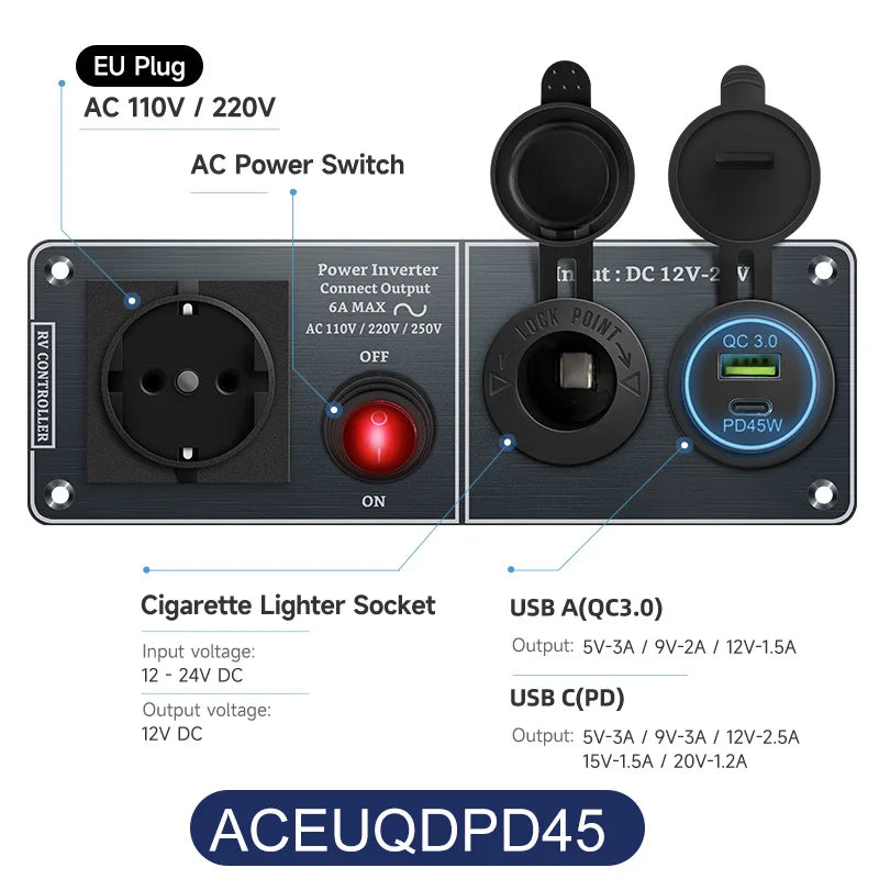 Dual USB Car Inverter Charger