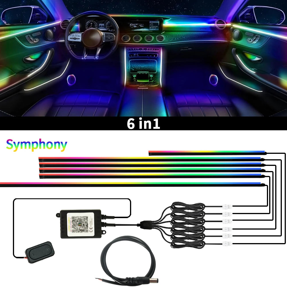 App-Controlled Car Ambient LED Strip