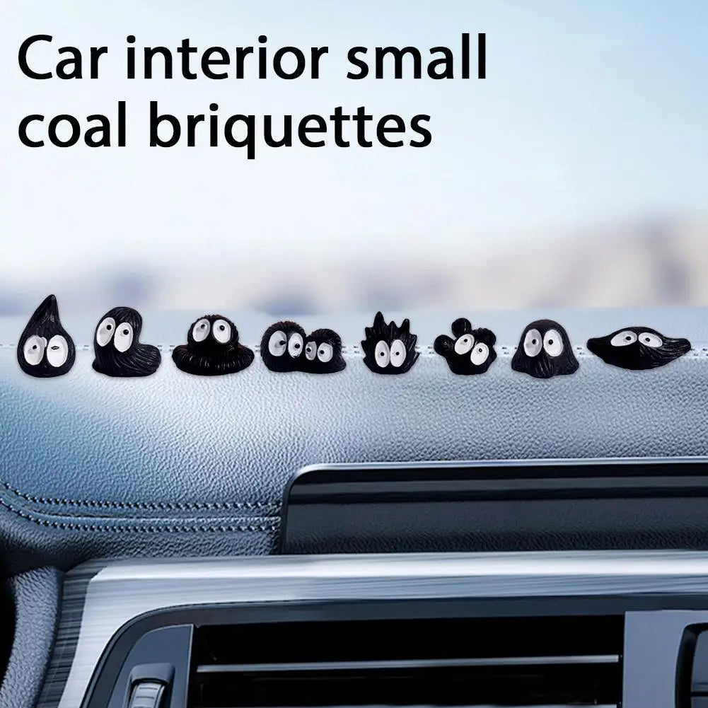 15pcs Cute Little Coal Ball Black