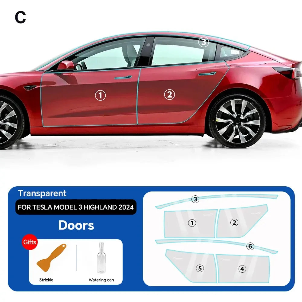 Tesla Model 3 2024 Clear PPF Kit