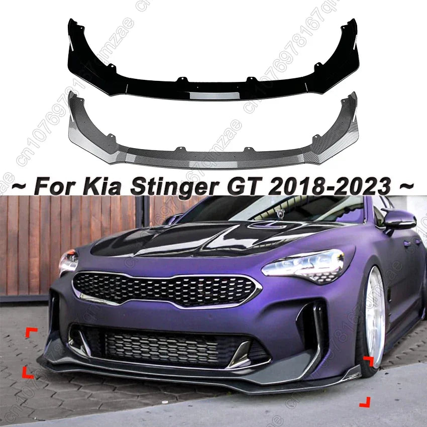 Kia Stinger GT Front Bumper Lip Spoiler