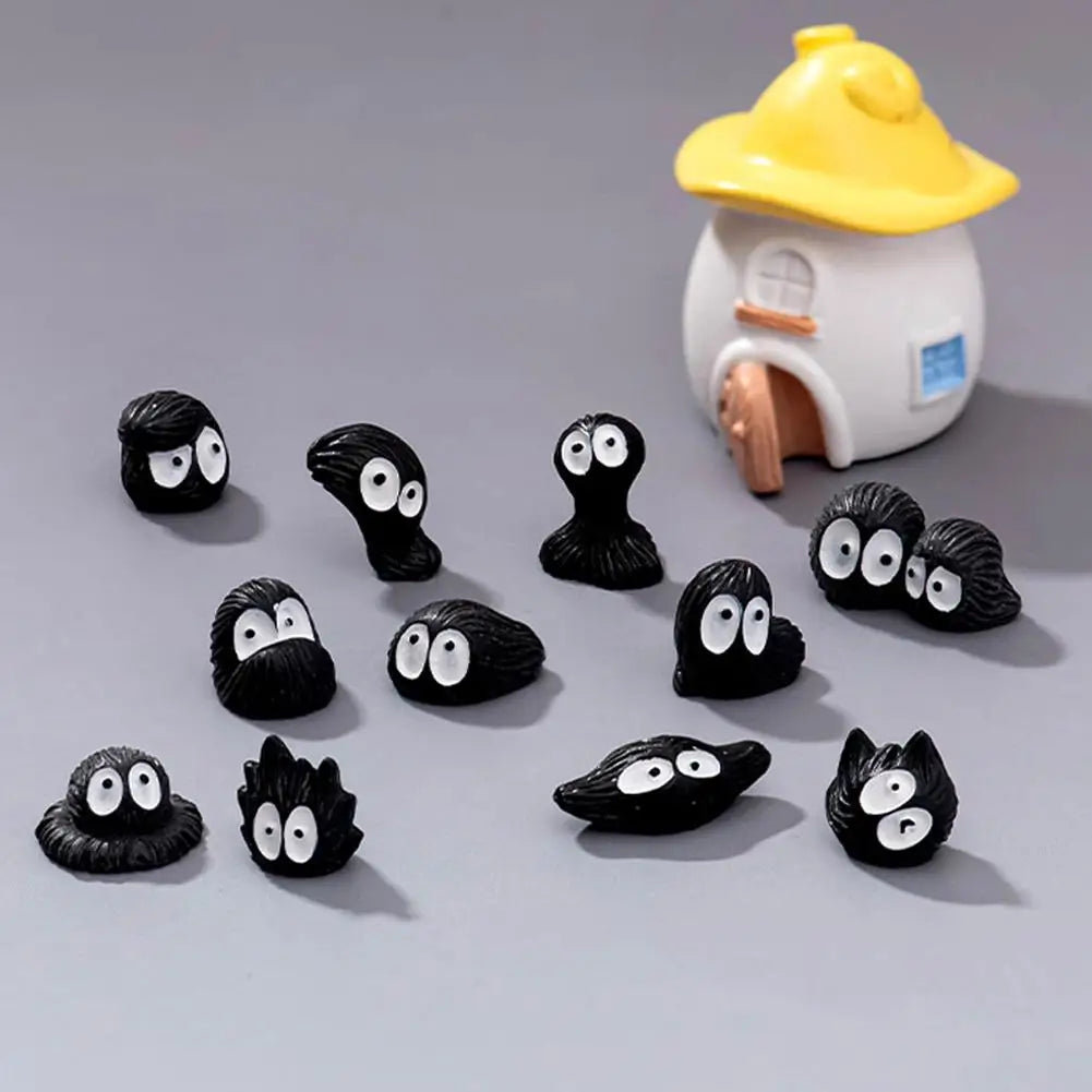 15pcs Cute Little Coal Ball Black