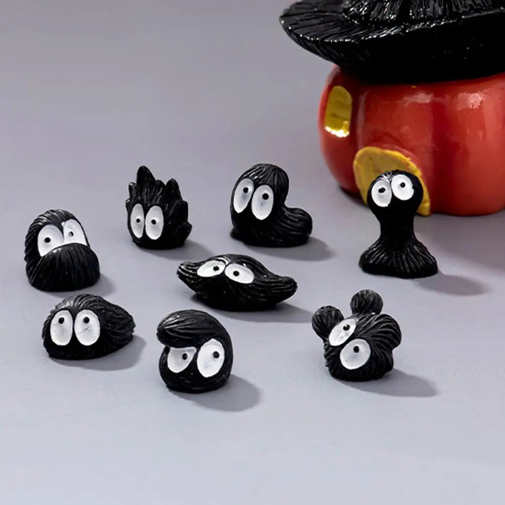 15pcs Cute Little Coal Ball Black