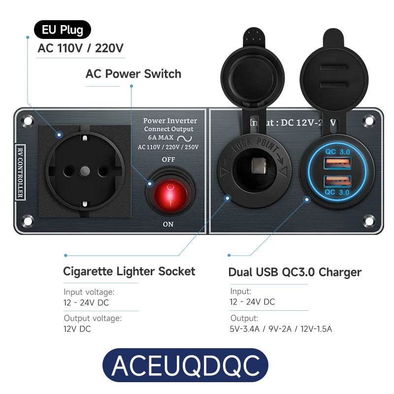 Dual USB Car Inverter Charger