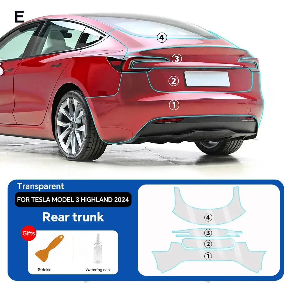 Tesla Model 3 2024 Clear PPF Kit