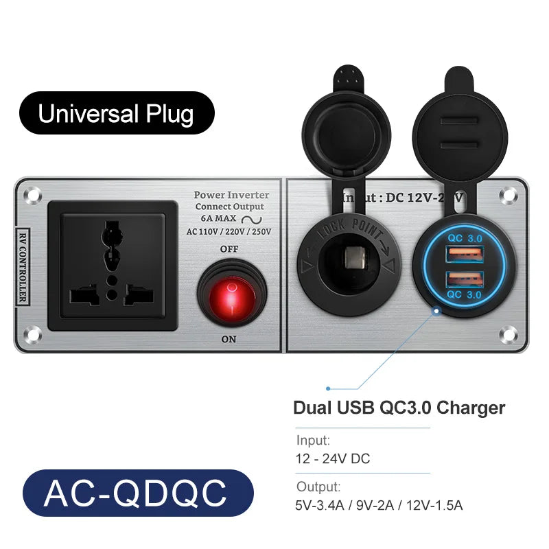 Dual USB Car Inverter Charger