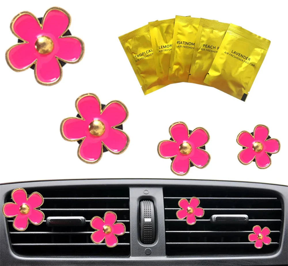 Daisy Car Vent Aromatherapy Clips