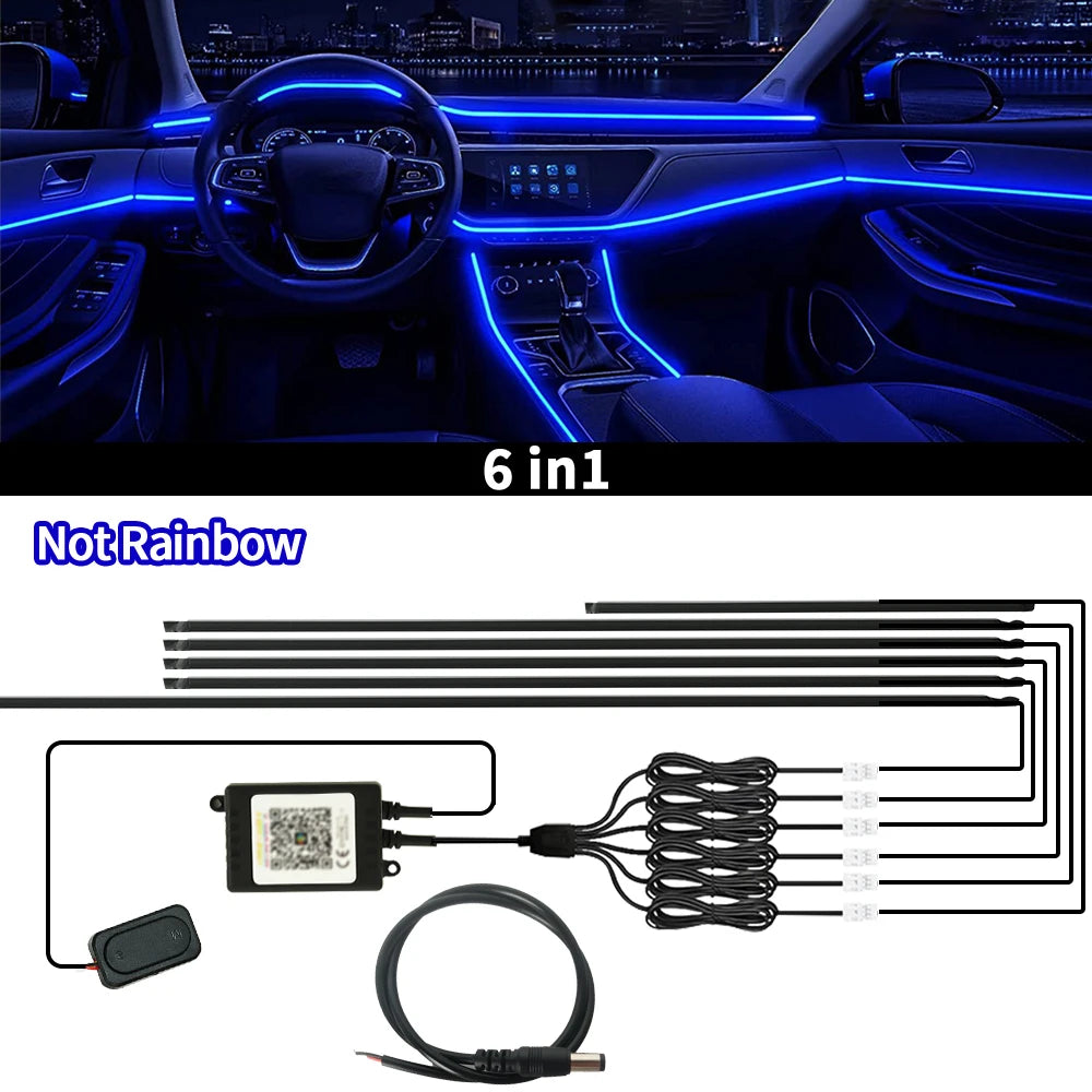 App-Controlled Car Ambient LED Strip