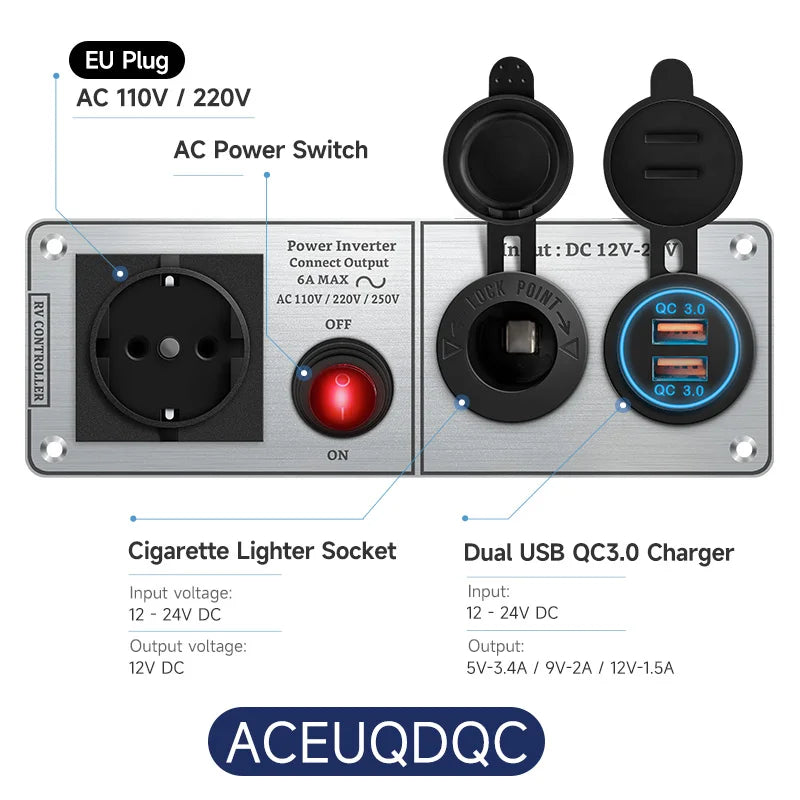 Dual USB Car Inverter Charger