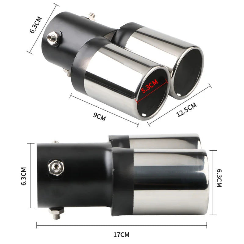 Chrome 2.5" Car Exhaust Tip