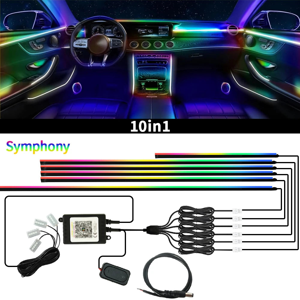 App-Controlled Car Ambient LED Strip