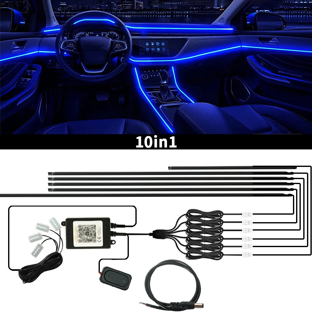 App-Controlled Car Ambient LED Strip