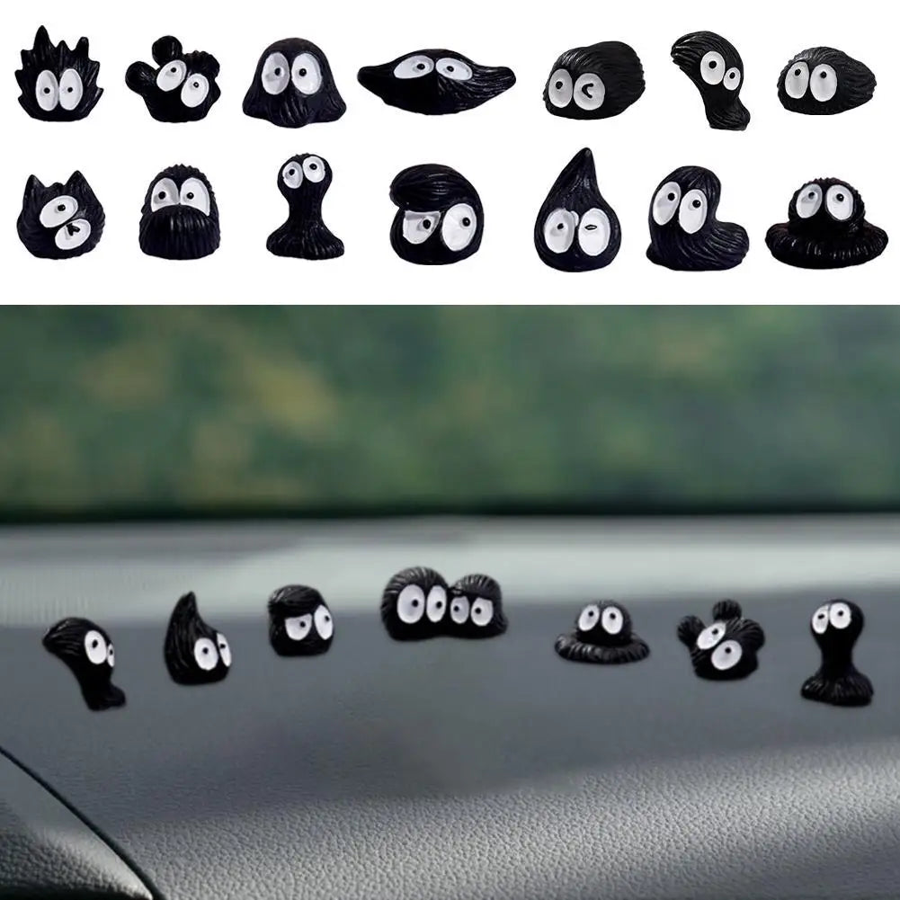 15pcs Cute Little Coal Ball Black