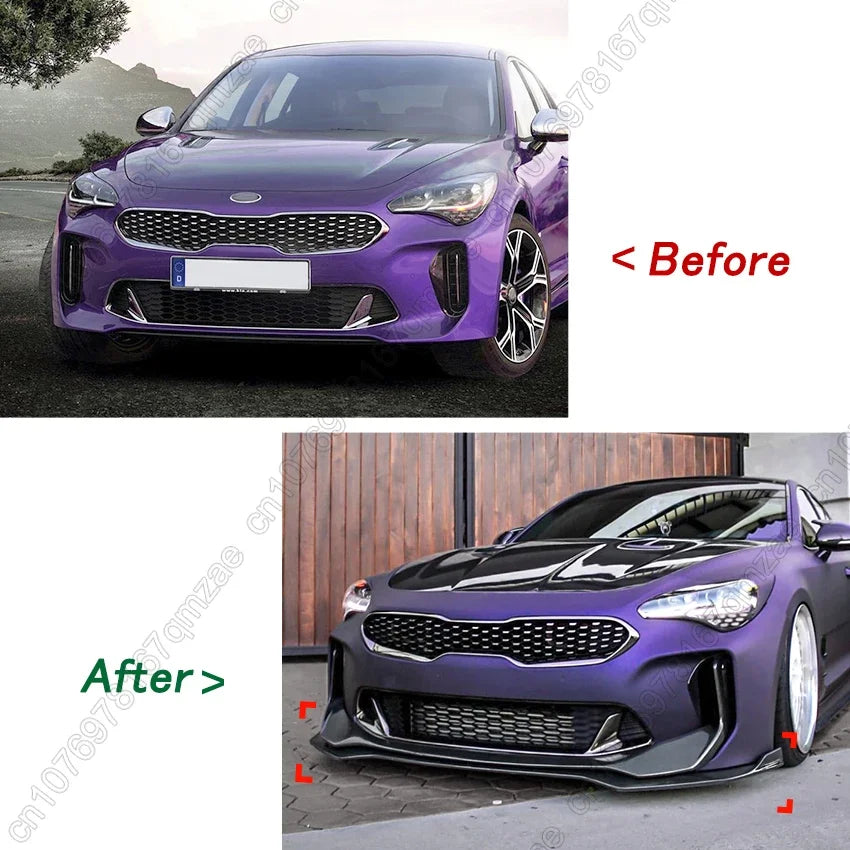 Kia Stinger GT Front Bumper Lip Spoiler