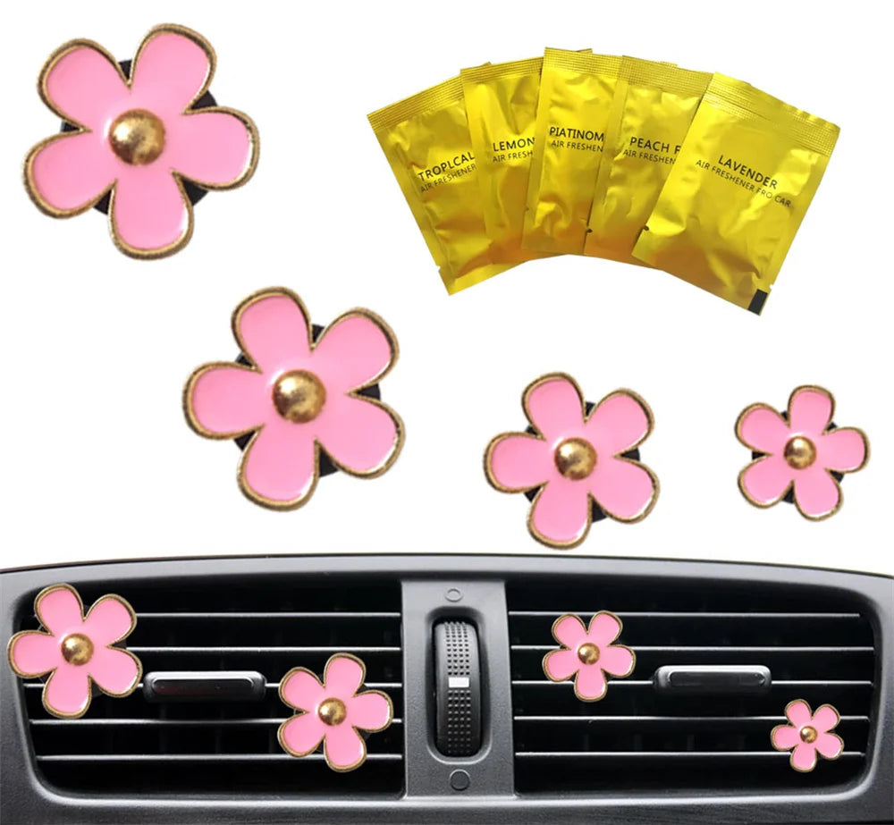 Daisy Car Vent Aromatherapy Clips