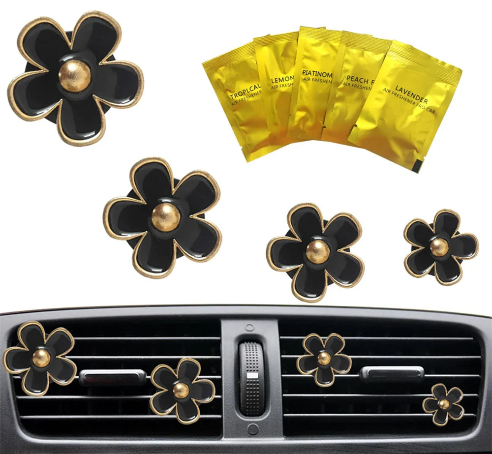 Daisy Car Vent Aromatherapy Clips