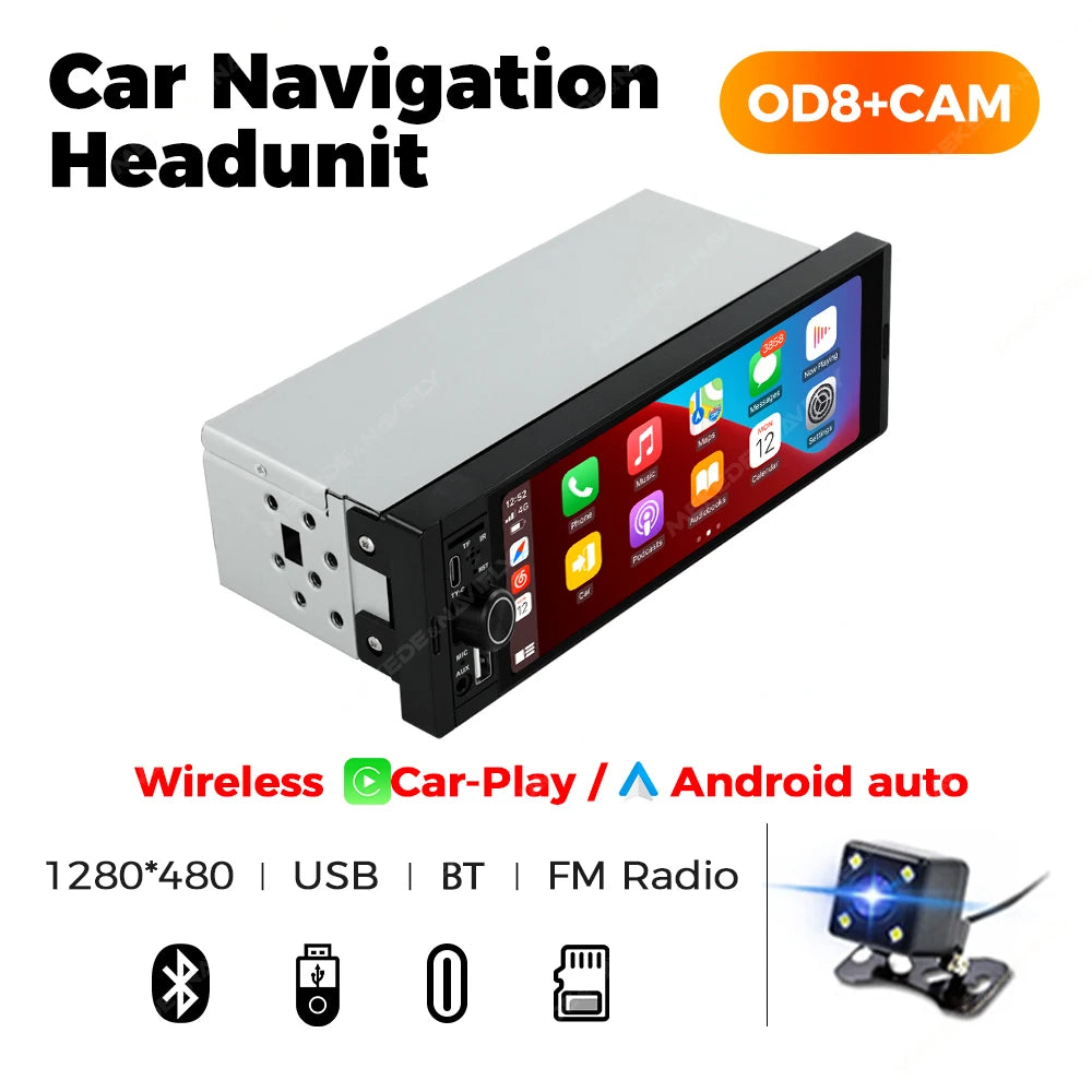NaviFly OD8 6.86″ 1DIN MP5 Car Player